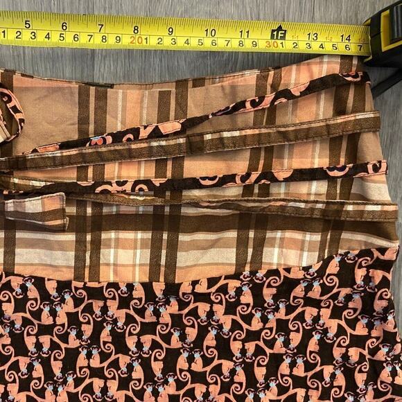 RARE FARM Rio Women's Monkey Printed Linen Blend Shorts Size Medium - Picture 8 of 8